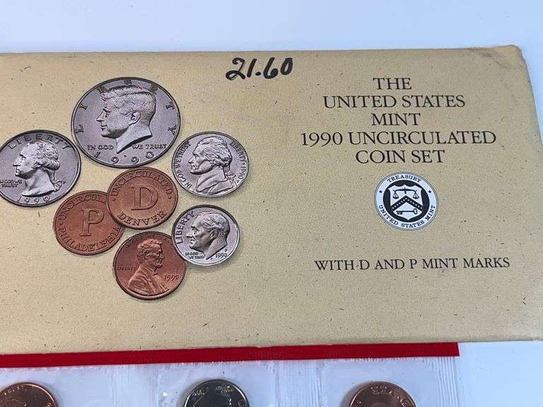 1986, 1987, 1990 US Mint Uncirculated Sets