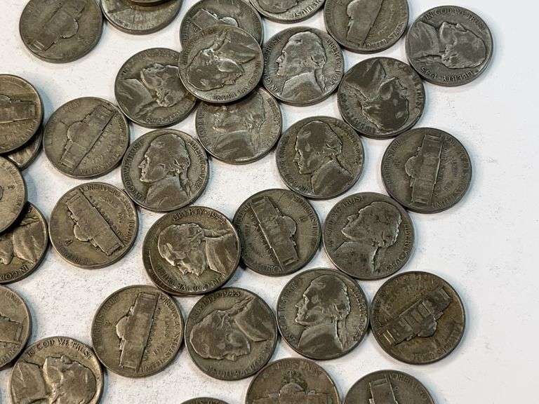 (50) Wartime Jefferson Nickels