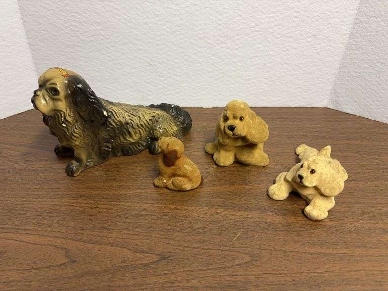 2 boxes of figurines and other