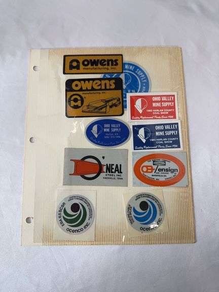 (12) Coal Miner Hardhat Stickers