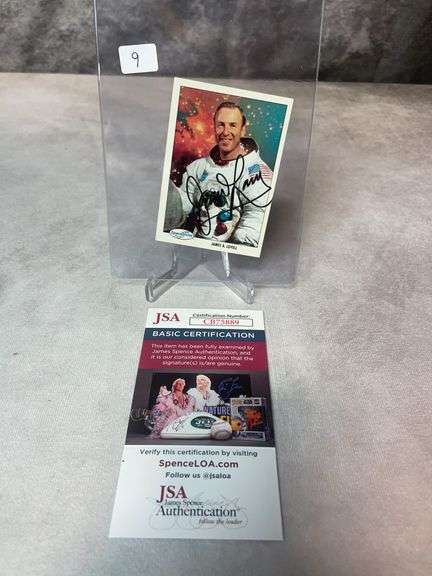 James Lovell Signed Spaceshots Trading Card - JSA