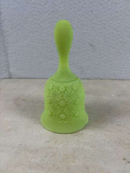 Fenton 6” glass bell ( fluoresces )
