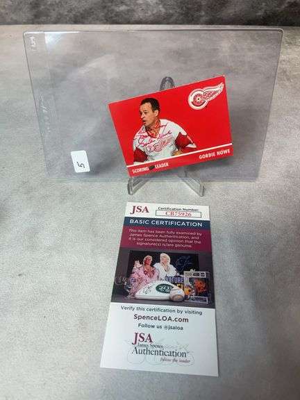 Gordie Howe Signed Parkhurst Trading Card - JSA