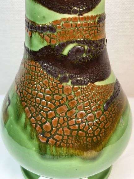 Royal Haeger Green Painted Vase