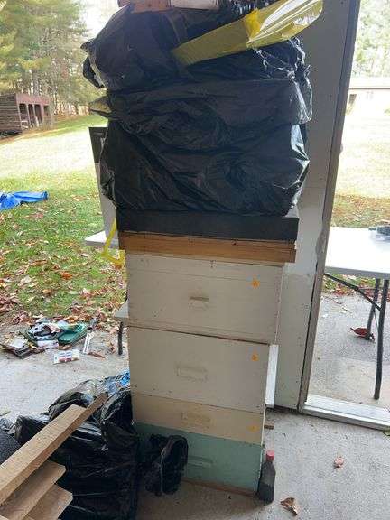 Large Assortment of Beehive Boxes and Supplies
