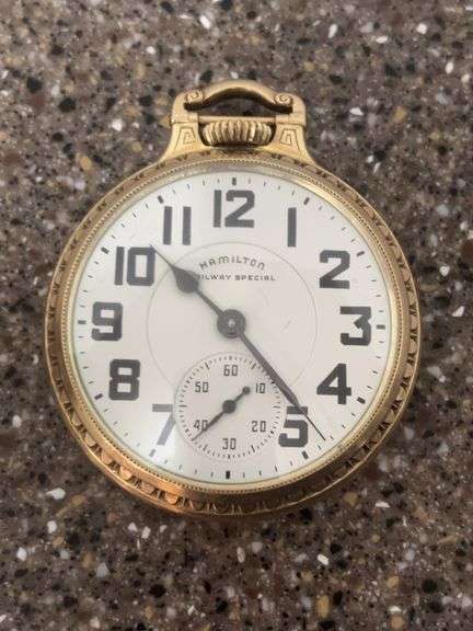 992 Hamilton Railway Special, (21 Jewel )10K Gold Case Wadsworth -Works