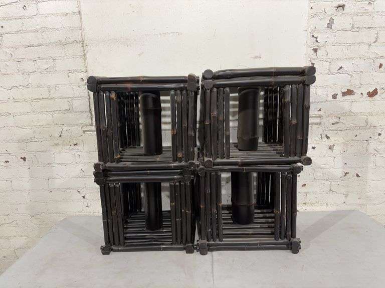 (4) – bamboo counter stools