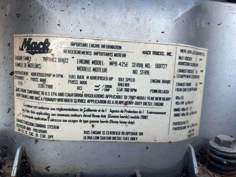 2008 Mack CHU613 miles & hrs unknown- runs