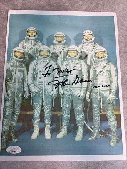 John Glenn Signed 8x10 Color Photo - JSA
