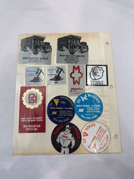 (19) Coal Miner Hardhat Stickers