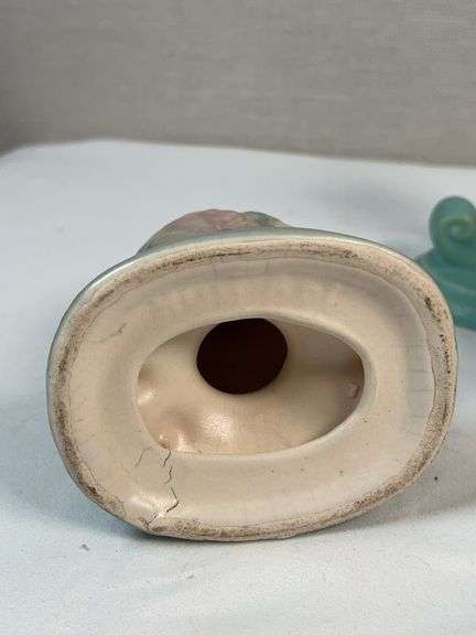 Mid-Century Art Pottery Group – Floral Vases & Turquoise Candlestick