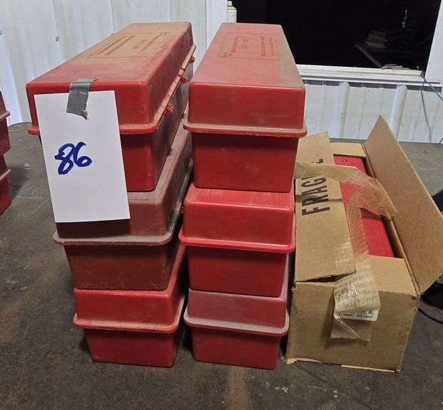 LOT OF 7 SAFETY TRIANGLE SETS