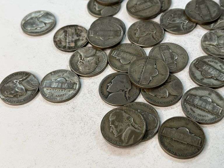 (50) Wartime Jefferson Nickels