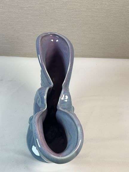 Royal Haeger R322 Blue Seagull Vase – Mid-Century Art Pottery