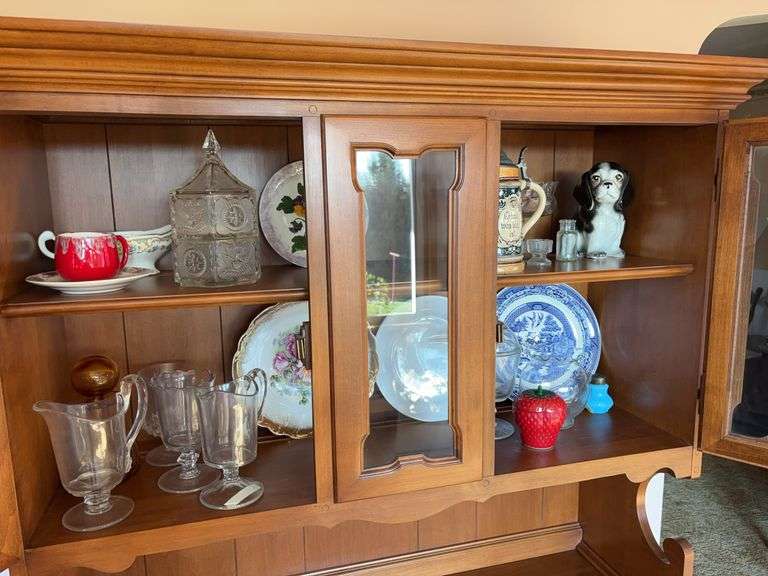 Glassware In Cabinet