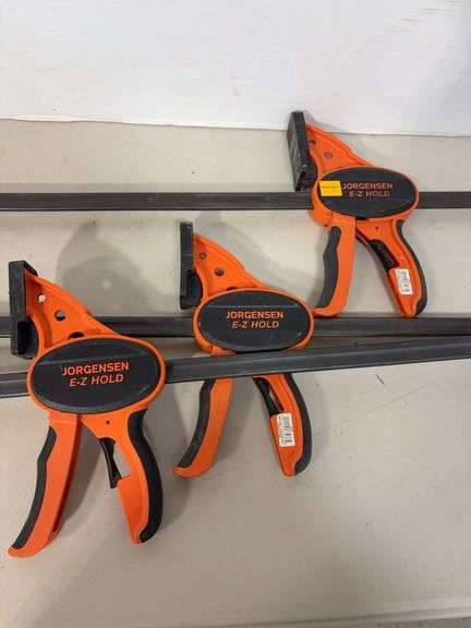 (3) Jorgensen E-Z Hold wood clamps