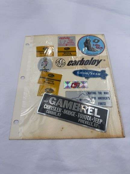 (22) Coal Miner Stickers