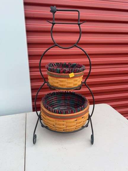 Longaberger Wrought Iron Snowman Stand
