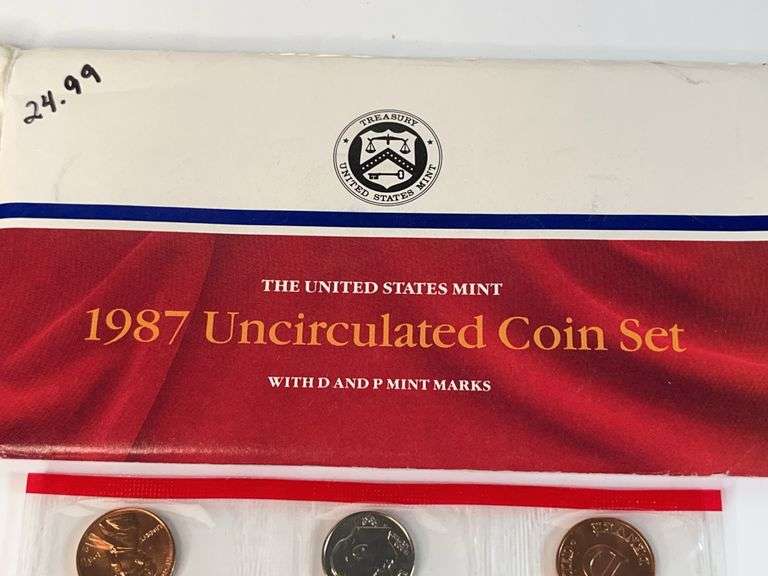 1986, 1987, 1990 US Mint Uncirculated Sets