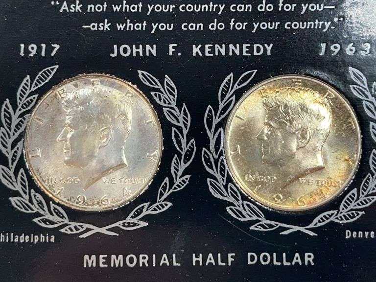 1964 John F Kennedy Memorial Halves Set￼