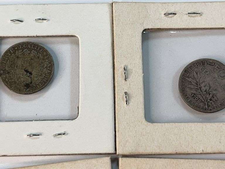 (14) Foreign Coins with Silver Content and 1840 American Coin
