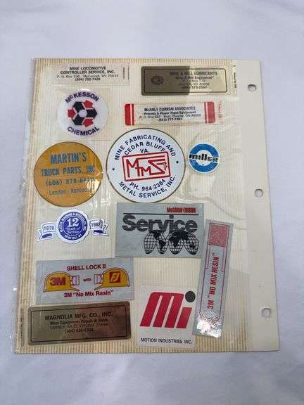 (21) Coal Miner Hardhat Stickers