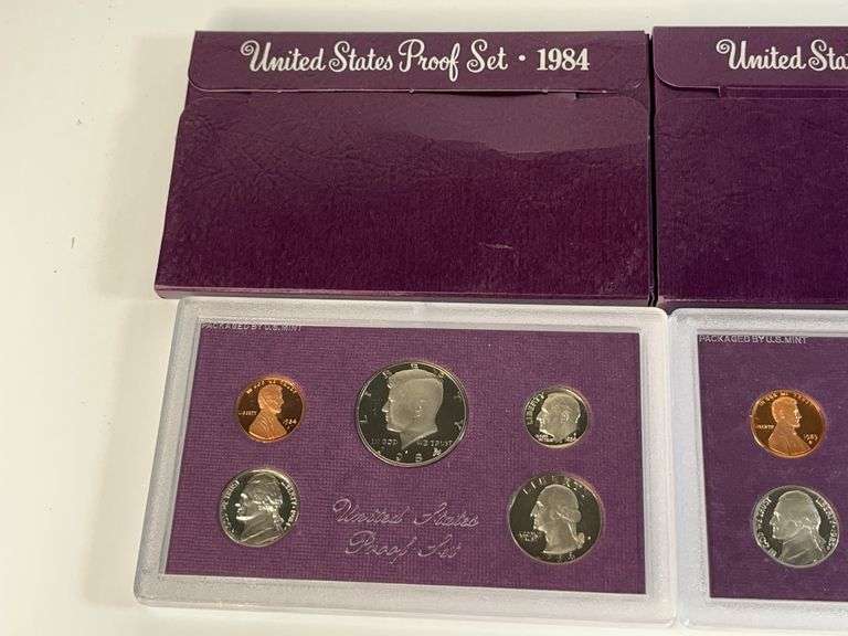 1984, 1985, 1986 US Proof Sets