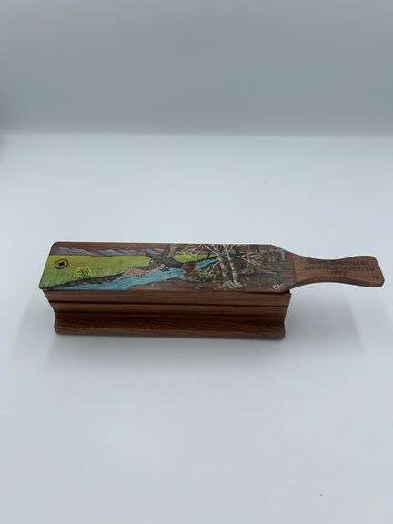 1997 Rohm Brothers 18/100 Limited Edition Walnut Box Call Artwork by CA "Signed"