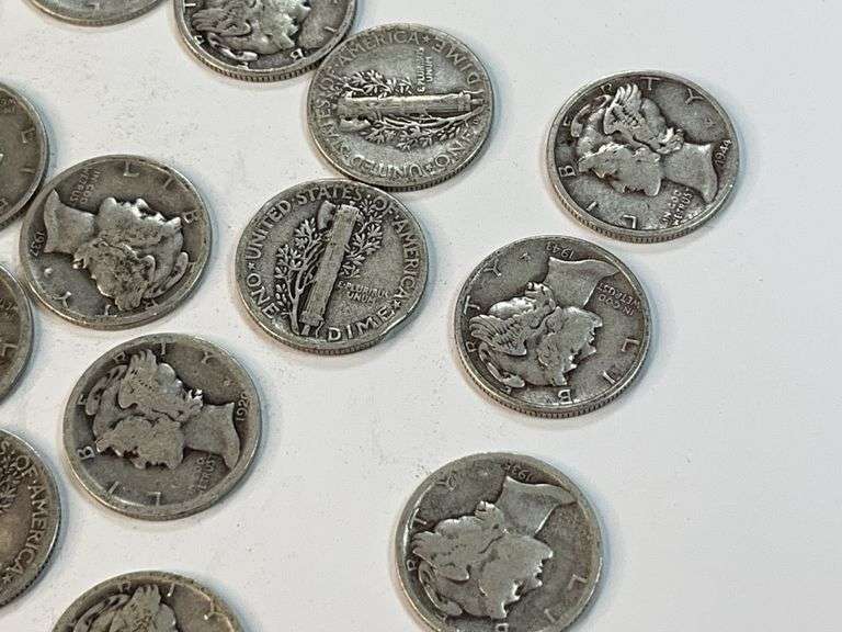 (20) Mercury Dimes