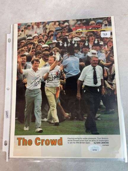 Tom Watson Signed Sports Illustrated Page - JSA