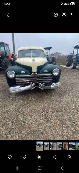 1946 Ford Sedan Runs & Drives but it just had a recent accident see pics for damage(Has Title) Off B