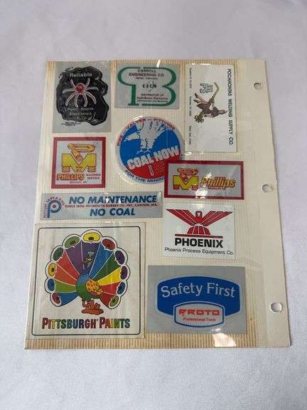 (17) Coal Miner Hardhat Stickers