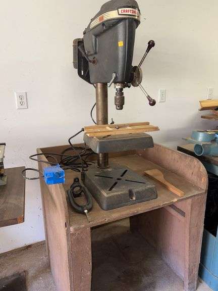 Craftsman 150 Drill Press with Wooden Table