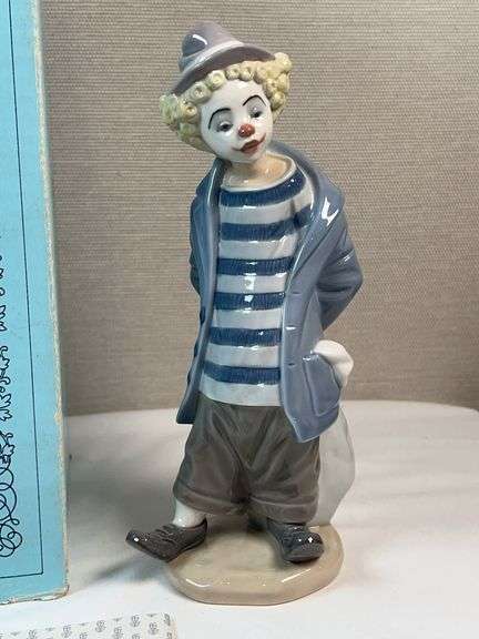 Lladro #7602 “Payasito Contemplativo” Clown Figurine w/ Original Box