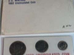 1980, 1981, 1982 Uncirculated Mint Sets