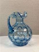 FENTON BLUE GLASS COIN DOT