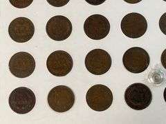 Flying Eagle and Indian Head Cents Set -Missing 1877, 1908-S, 1909-S