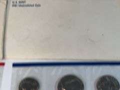 1980, 1981, 1982 Uncirculated Mint Sets