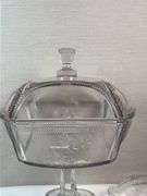 ANTIQUE MCKEE EAPG DEER AND PINE TREES GLASS SET