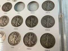 Liberty Walking Halves Set -Missing 1916, 1916-S, 1921, 1921D