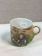 Royal Bayreuth “Little Boy Blue” Porcelain Lot – Basket, Mug, Plate & Biscuit Jar