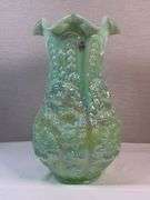Poppy Show vase- Irid seafoam green