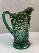 Mosser Emerald Green “Daisy & Fern” Tankard Pitcher