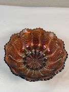 Fenton Marigold Persian Medallion Carnival Bowl
