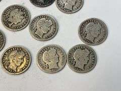 (13) Barber Dimes