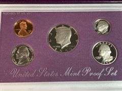 1987, 1988, 1989, 1990 US Proof Sets