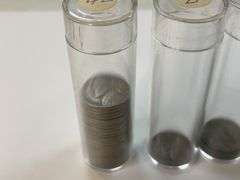 (22) 1942, (1) 1943D, (4) 1944S, (16) 1945D Jefferson Nickels