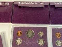 1984, 1985, 1986 US Proof Sets