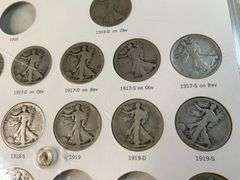 Liberty Walking Halves Set -Missing 1916, 1916-S, 1921, 1921D