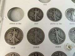Liberty Walking Halves Set -Missing 1916, 1916-S, 1921, 1921D